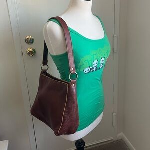 Portland Leather Triangle Shoulder Bag